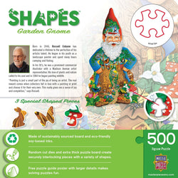 Shapes - Garden Gnome 500 Piece Jigsaw Puzzle (ONLINE ORDER ONLY)