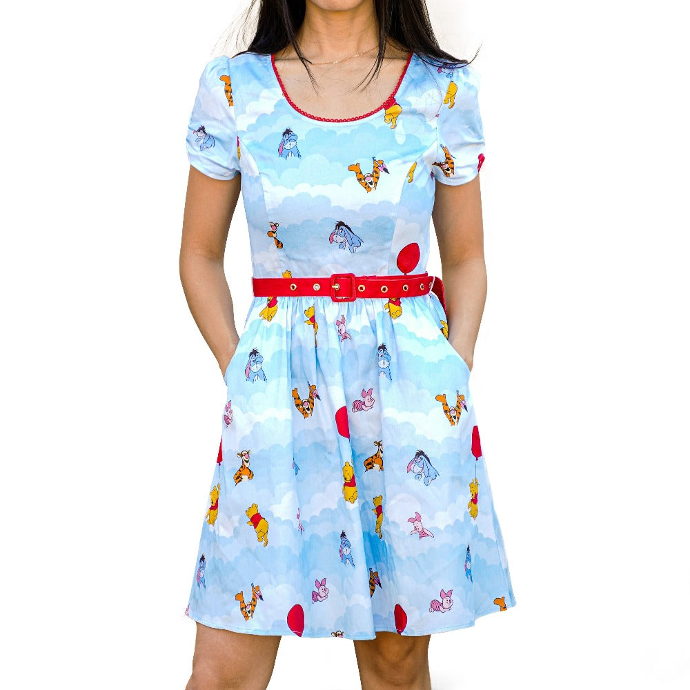 Stitch Shoppe by Loungefly: Disney Winnie the Pooh - Up in the Clouds "Laci" Dress (ONLINE ORDER ONLY)
