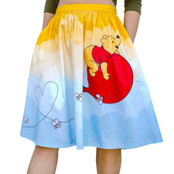 Stitch Shoppe by Loungefly: Disney Winnie the Pooh - Balloon Clouds "Sandy" Skirt with Pockets (ONLINE ORDER ONLY)