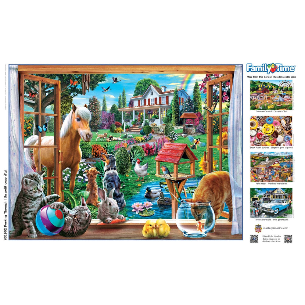 Family Time - Peeking Through 400 Piece Jigsaw Puzzle (ONLINE ORDER ONLY)