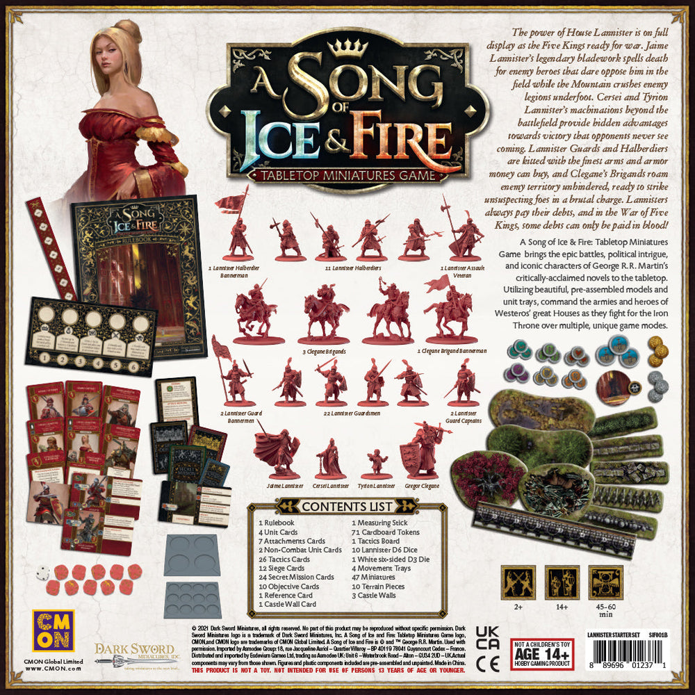 A Song of Ice & Fire: Lannister Starter Set (ONLINE ORDER ONLY)