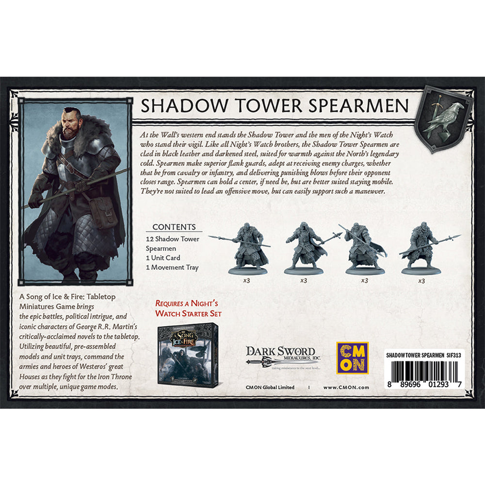 A Song of Ice & Fire: Shadow Tower Spearmen (ONLINE ORDER ONLY)