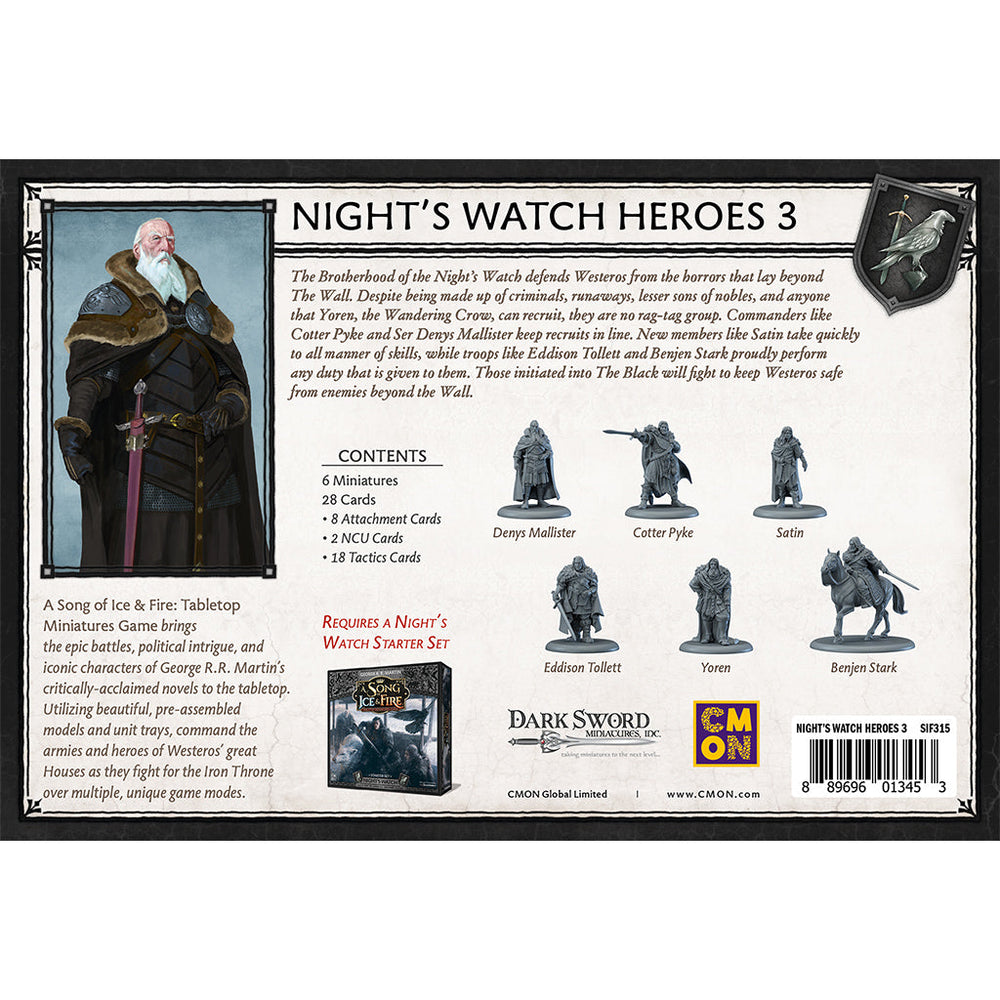 A Song of Ice & Fire: Night's Watch Heroes 3 (ONLINE ORDER ONLY)
