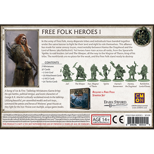 A Song of Ice & Fire: Free Folk Heroes Box #1 Expansion (ONLINE ORDER ONLY)