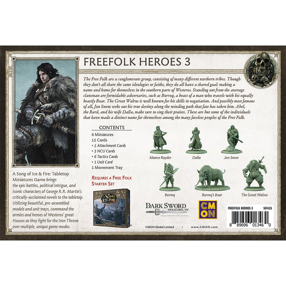 A Song of Ice & Fire: Free Folk Heroes 3 (ONLINE ORDER ONLY)