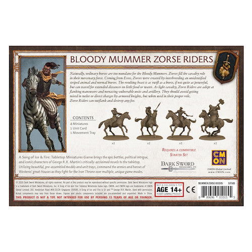 A Song of Ice & Fire: Bloody Mummers Zorse Riders (ONLINE ORDER ONLY)