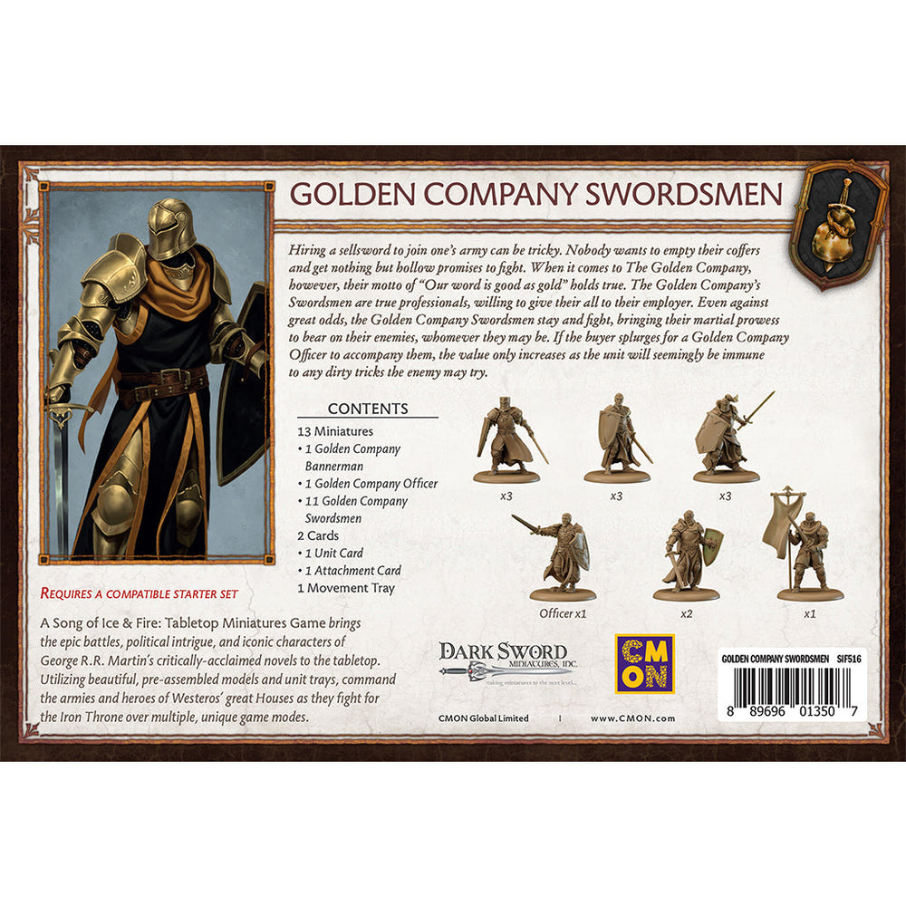A Song of Ice & Fire: Golden Company Swordsmen (ONLINE ORDER ONLY)