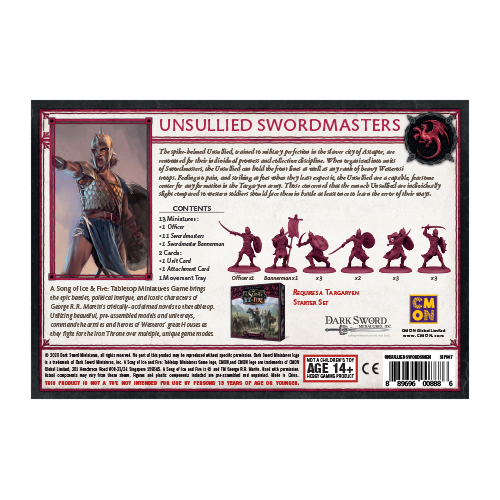 A Song of Ice & Fire: Targaryen Unsullied Swordmasters (ONLINE ORDER ONLY)