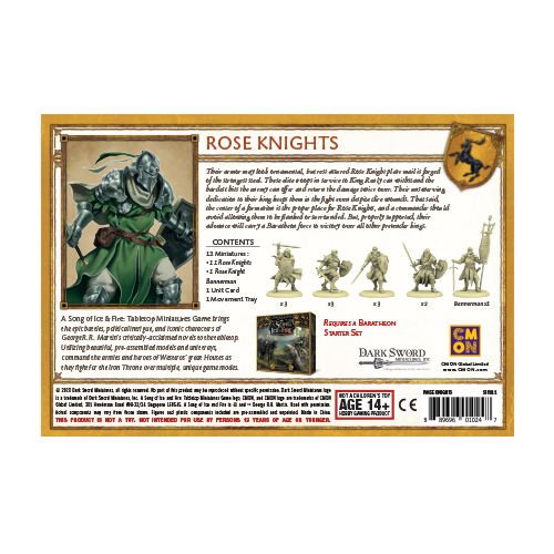 A Song of Ice & Fire: Baratheon Rose Knights (ONLINE ORDER ONLY)