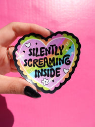 Funny Mental Health Sticker Pack –  Holographic Waterproof Vinyl Decals – Discounted Bundle of Anxiety, Therapy & Trauma Humor (ONLINE ORDER ONLY)
