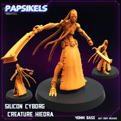 3D Printed Papsikels Silicon Cyborg Creature Set July 2024 Cyberpunk 28mm 32mm (Online Only)