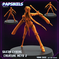 3D Printed Papsikels Silicon Cyborg Creature Set July 2024 Cyberpunk 28mm 32mm (Online Only)