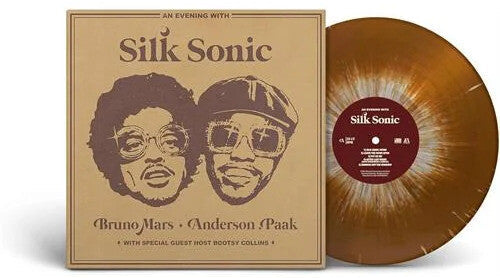 Silk Sonic (Bruno Mars + Anderson .Paak) - Evening With Silk Sonic (Limited Edition, Brown & White Splatter Colored Vinyl) [Import] [Vinyl]