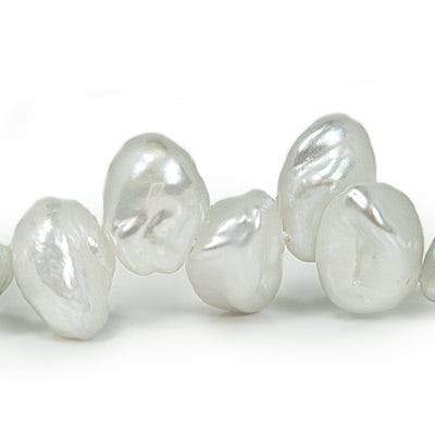 Silvery White Top Drill Keshi Freshwater Pearl (ONLINE ORDER ONLY)