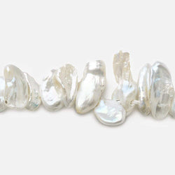 Silvery White Top Drill Keshi Freshwater Pearl (ONLINE ORDER ONLY)