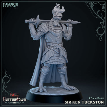 Sir Ken Tuckston (Male Aarakocra Rooster Knight) (ONLINE ORDER ONLY)