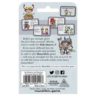 Munchkin: Side Quests 2 (ONLINE ORDER ONLY)