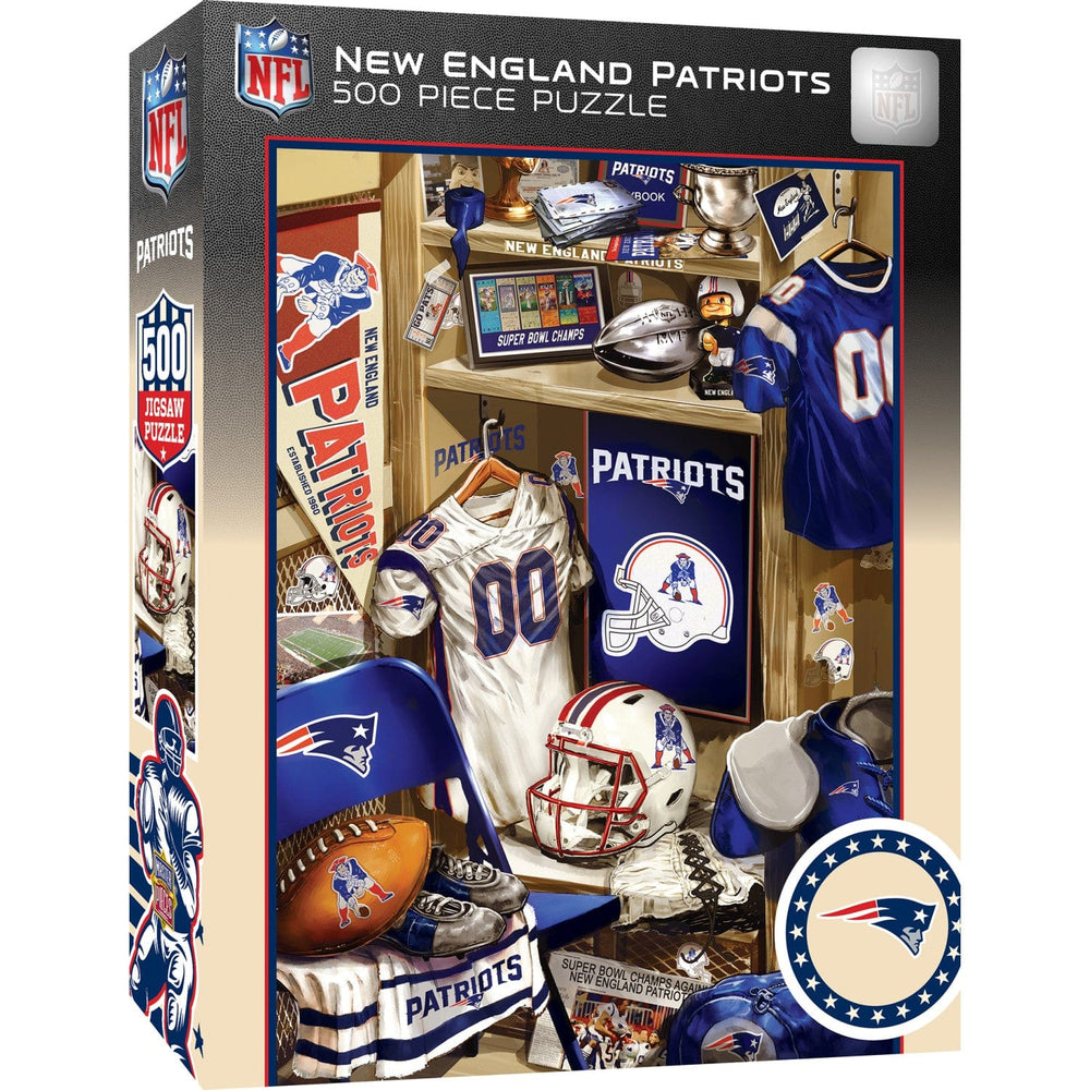 New England Patriots - Locker Room 500 Piece Jigsaw Puzzle (ONLINE ORDER ONLY)