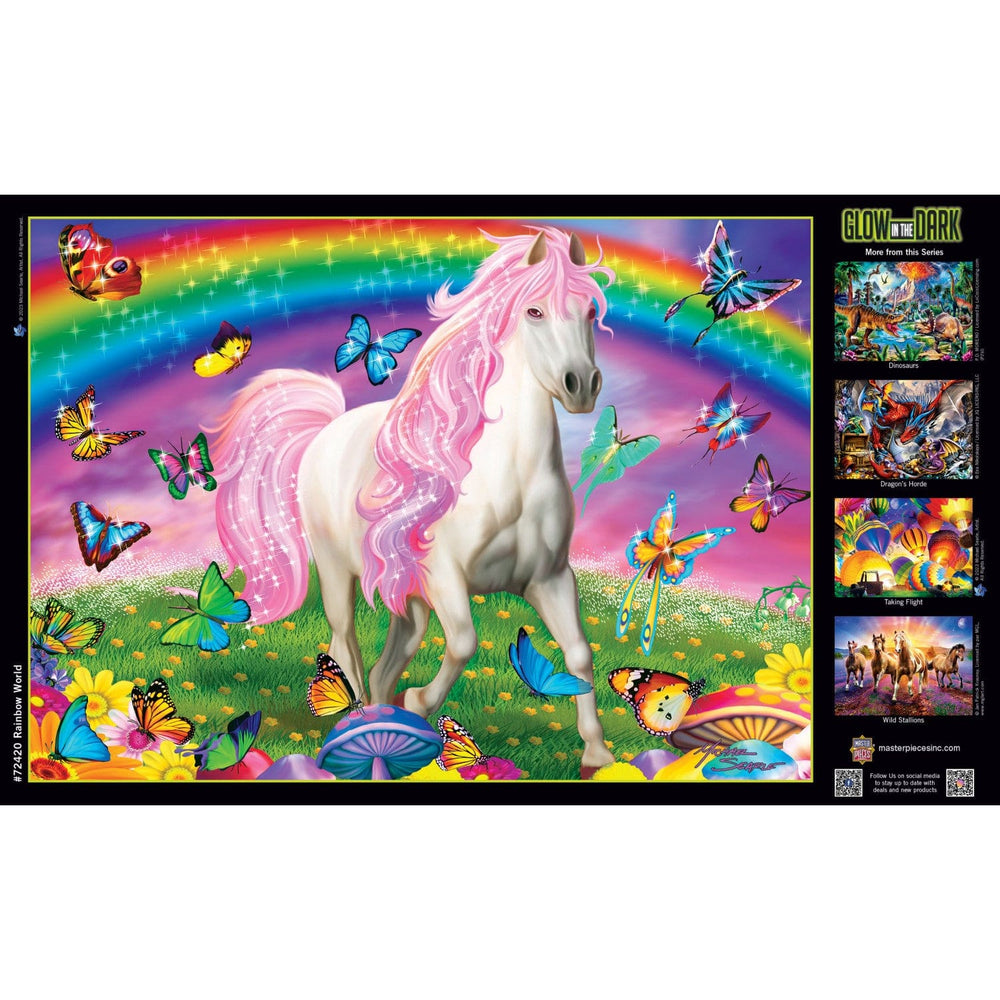 Glow in the Dark - Rainbow World 1000 Piece Jigsaw Puzzle (ONLINE ORDER ONLY)