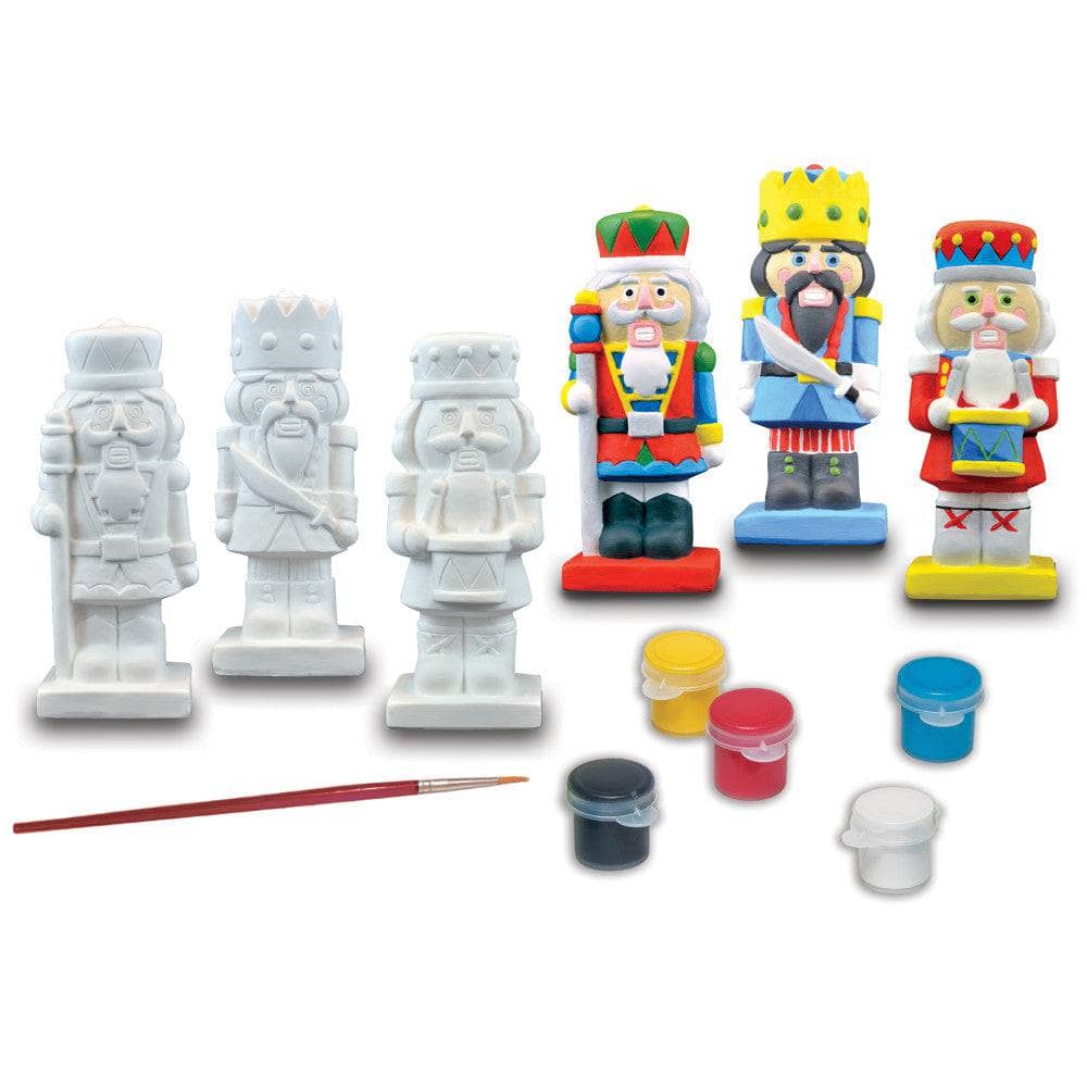 Holiday Nutcrackers - 3-Pack Plaster Paint Kit (ONLINE ORDER ONLY)