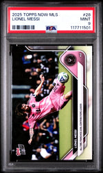 Graded 2025 Topps Now MLS Lionel Messi #28 Soccer Card PSA 9 Mint (ONLINE ORDER ONLY)