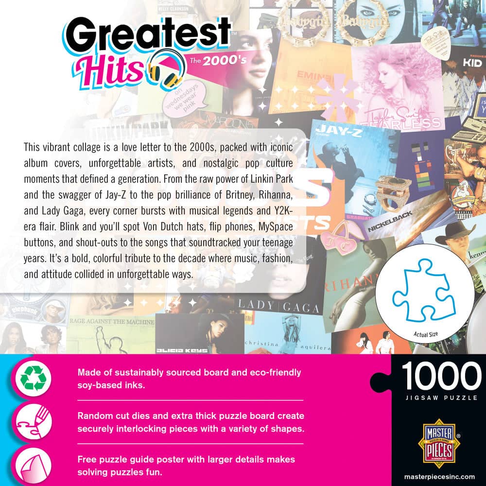 Greatest Hits - 2000's Artists 1000 Piece Jigsaw Puzzle (ONLINE ORDER ONLY)