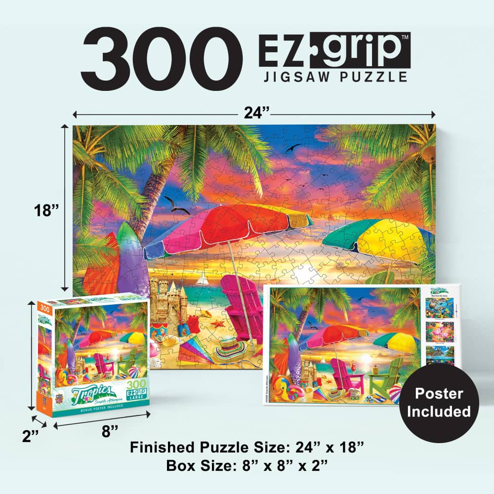 Tropics - Seaside Afternoon 300 Piece EZ Grip Jigsaw Puzzle
