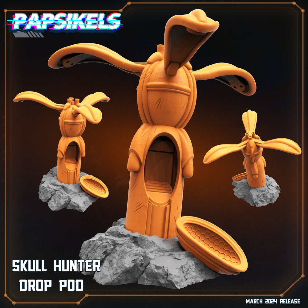 3D Printed Papsikels Skull Hunter Drop Pod 28mm 32mm (Online Only)