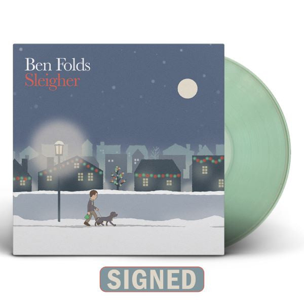 Ben Folds - Sleigher (IEX Green Autographed) [Vinyl] (ONLINE ORDER ONLY)