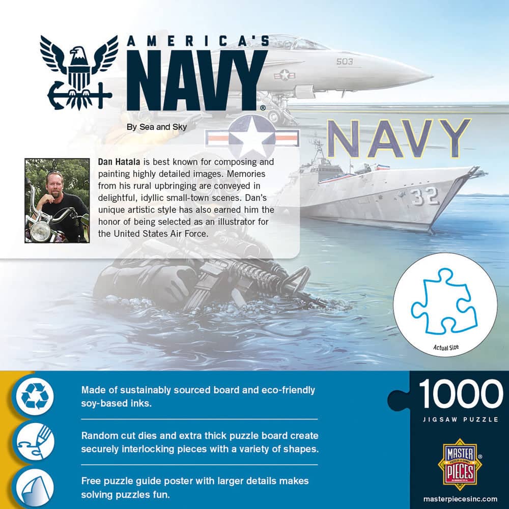 America's Navy - By Sea & Sky 1000 Piece Jigsaw Puzzle (ONLINE ORDER ONLY)