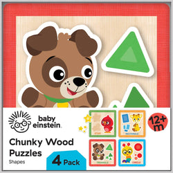 Baby Einstein Chunky Wood Puzzles - Kids 4 Pack (ONLINE ORDER ONLY)