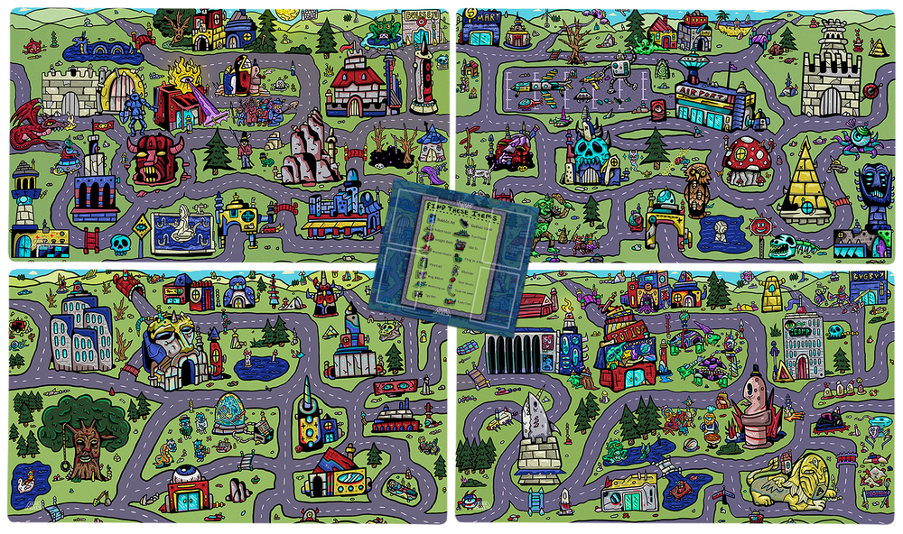 My Town Bundle Set | 4 Playmats and Commander Zone (ONLINE ORDER ONLY)
