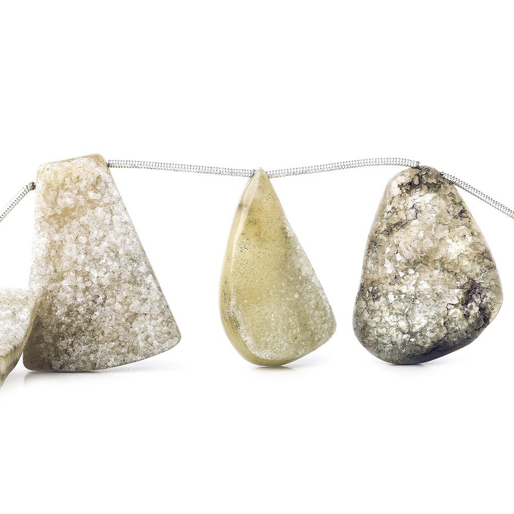 Smoky Brown Plain Agate Drusy Beads (ONLINE ORDER ONLY)