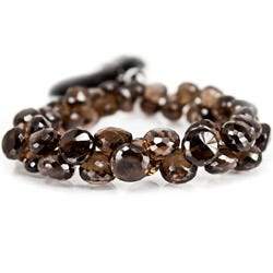 Smoky Quartz Beads Candy Kiss Briolette (ONLINE ORDER ONLY)