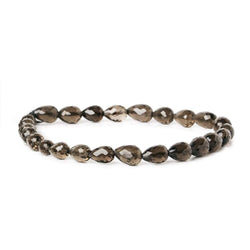 8x13mm Smoky Quartz Beads Straight Drilled Tear Drop 8 inch 16pcs (ONLINE ORDER ONLY)