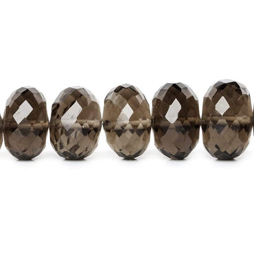 Smoky Quartz Faceted Rondelle (ONLINE ORDER ONLY)