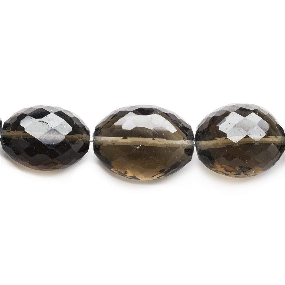 Smoky Quartz Straight Drilled Faceted Oval (ONLINE ORDER ONLY)