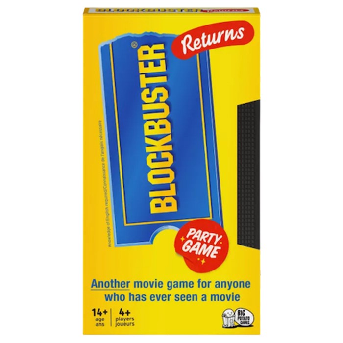 Blockbuster Returns (ONLINE ORDER ONLY)