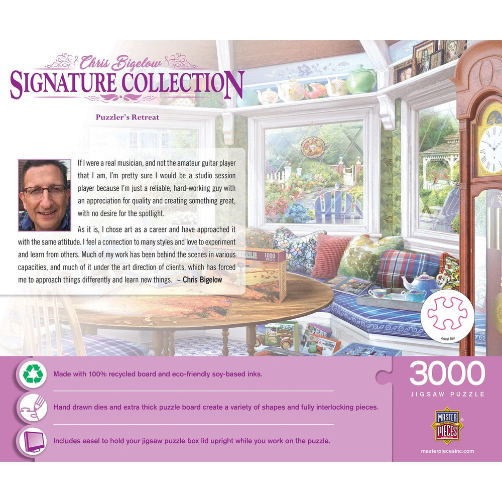 Signature Collection - Puzzler's Retreat 3000 Piece Jigsaw Puzzle - Flawed (ONLINE ORDER ONLY)
