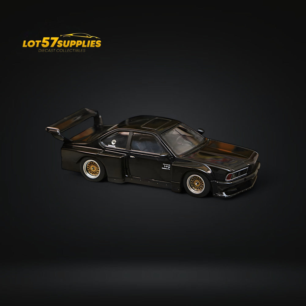 Street Weapon BMW E24 635 CSI Sharknose WideBody modified version in Black 1:64 (ONLINE ORDER ONLY)