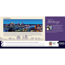 Cincinnati, Ohio 1000 Piece Panoramic Jigsaw Puzzle (ONLINE ORDER ONLY)