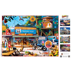 Cruisin' Route 66 - Trading Post on Route 66 1000 Piece Jigsaw Puzzle