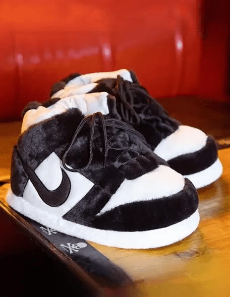 Sneaker Slippers Black and white panda Jordan 1 unisex for adults&kids (ONLINE ORDER ONLY)
