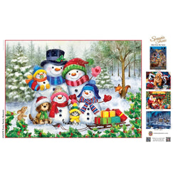 Sparkle & Shine - Frosty Family Moments 500 Piece Glitter Jigsaw Puzzle