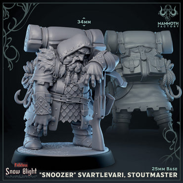 "Snoozer" Svartlevari, Stoutmaster (Male Dwarf Fighter) (Online Order Only)