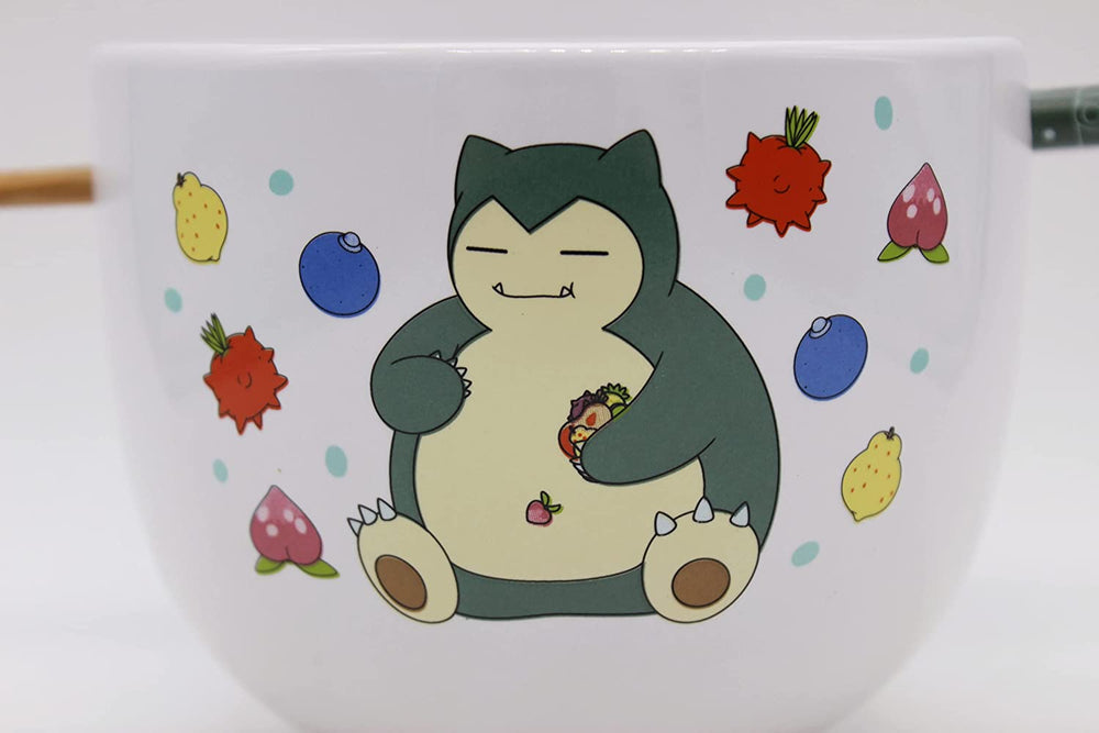Snorlax with Berries (Pokemon) 5" Ceramic Bowl with Chopsticks (ONLINE ORDER ONLY)