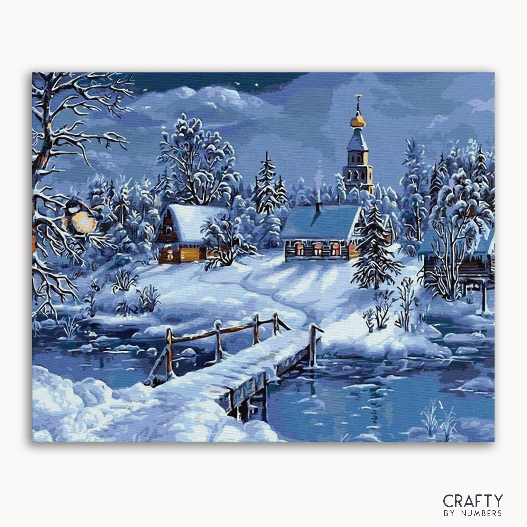 Snowy Night Scenery (ONLINE ORDER ONLY)