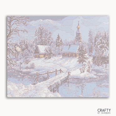 Snowy Night Scenery (ONLINE ORDER ONLY)