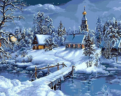Snowy Night Scenery (ONLINE ORDER ONLY)