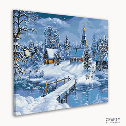 Snowy Night Scenery (ONLINE ORDER ONLY)